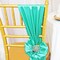 10 Pieces Satin Chair Sashes 8 by 108 inches Tiff Blue Or Aqua Blue